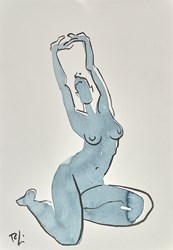Look At Me by Toby Mulligan - Original on Paper sized 5x7 inches. Available from Whitewall Galleries